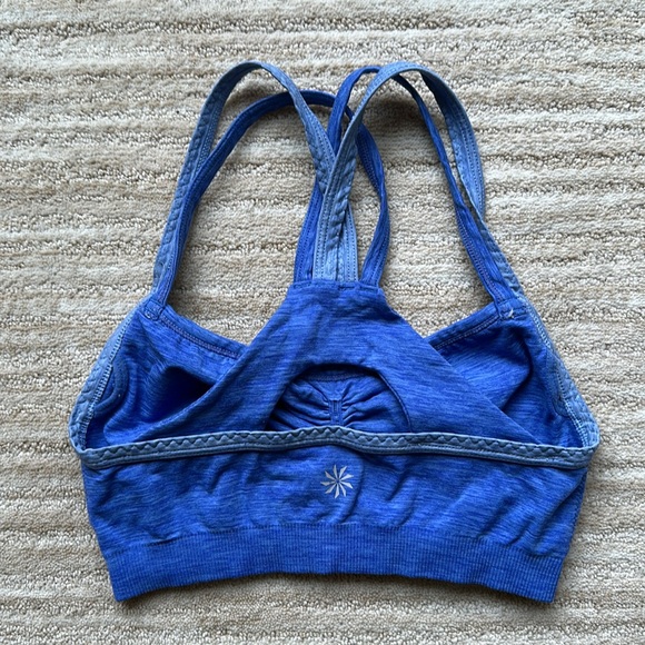 Athleta Athleta's Namaste Seamless Bra Racer Back Strappy Athletic Gym Sz Small - Picture 2 of 15